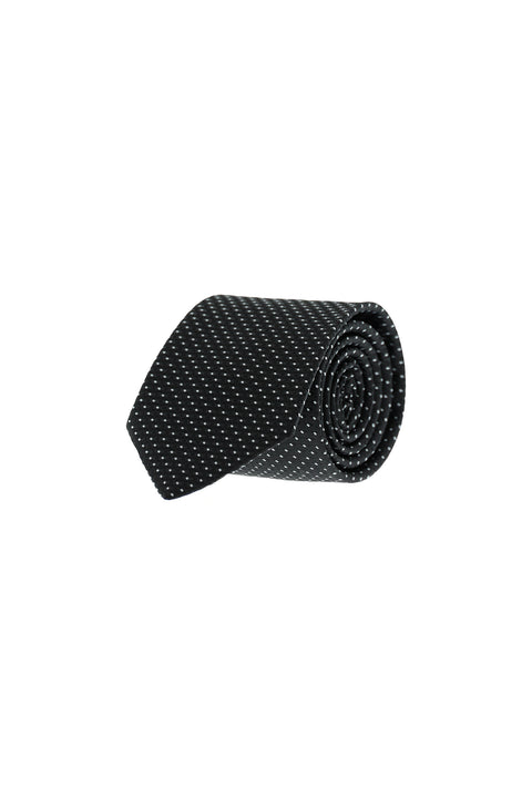 Black Patterned Tie