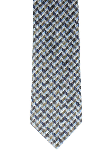 Orta Kahve Desenli Kravat