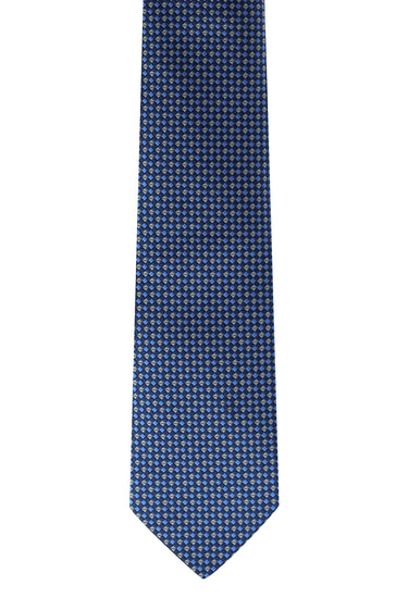 Koyu Lacivert Desenli Kravat