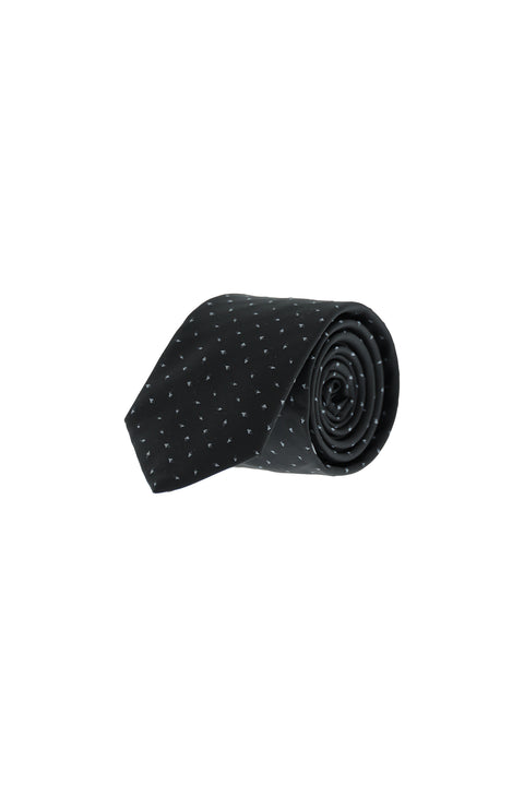 Black Patterned Tie