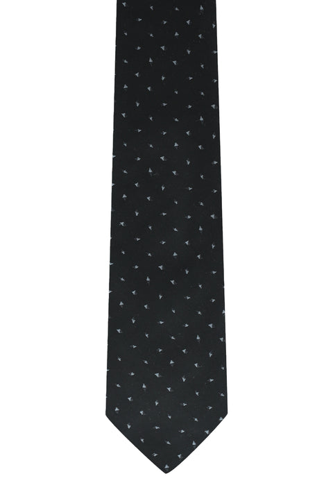 Black Patterned Tie