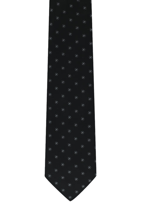Black Patterned Tie