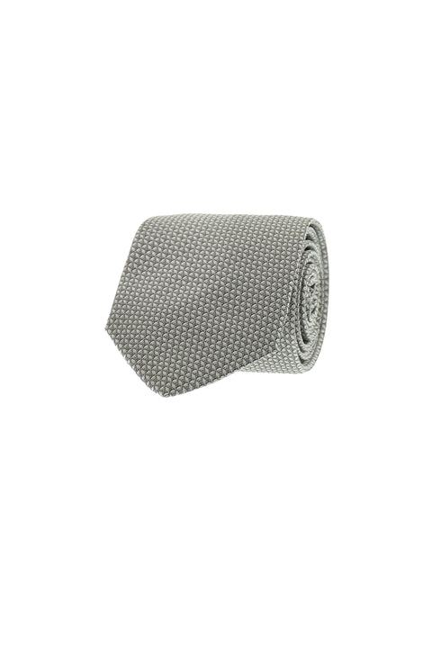 Medium Grey Patterned Tie