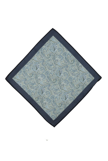 Açık Mavi Desenli Mendil