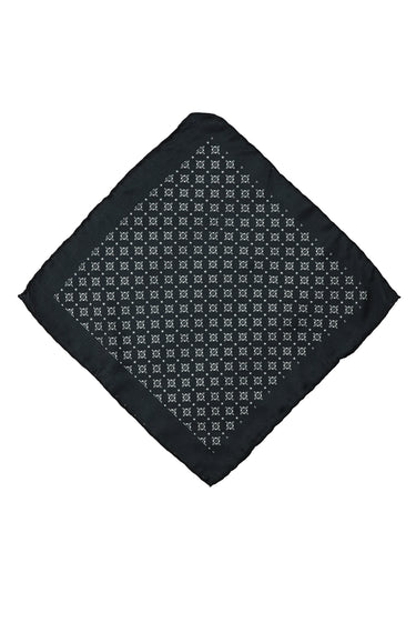 Açık Siyah Desenli Mendil
