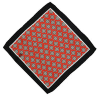Dark Burgundy Patterned Handkerchief