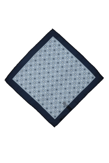 Açık Mavi Desenli Mendil