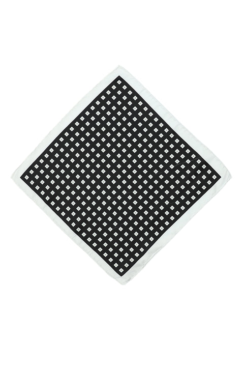 Black Patterned Handkerchief