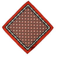 Koyu Bordo Desenli Mendil