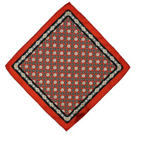 Dark Burgundy Patterned Handkerchief
