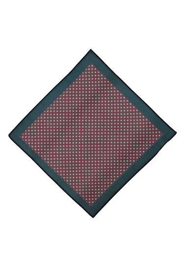 Koyu Bordo Desenli Mendil