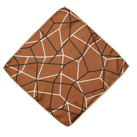 Medium Brown Patterned Handkerchief
