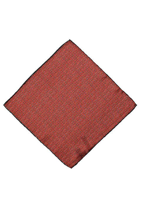 Dark Burgundy Patterned Handkerchief
