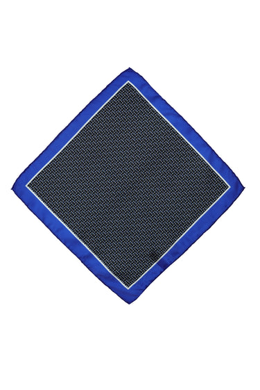 Koyu Lacivert Desenli Mendil