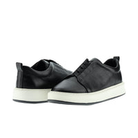 Siyah Sneaker Deri Ayakkabı