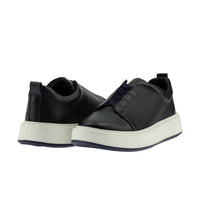 Koyu Lacivert Sneaker Deri Ayakkabı