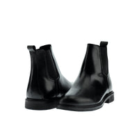 Black Leather Chelsea Boots