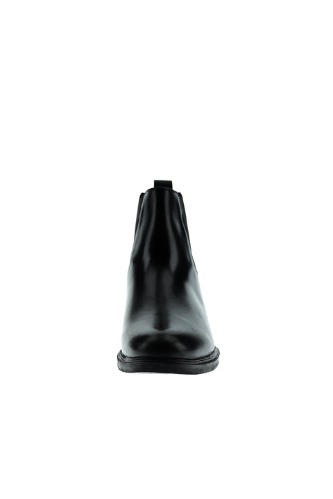 Black Leather Chelsea Boots