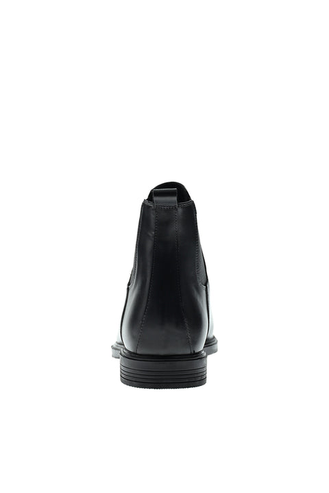 Black Leather Chelsea Boots