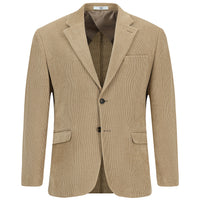 Orta Bej 4 Drop Relaxed Fit Rahat Kesim Kadife Ceket