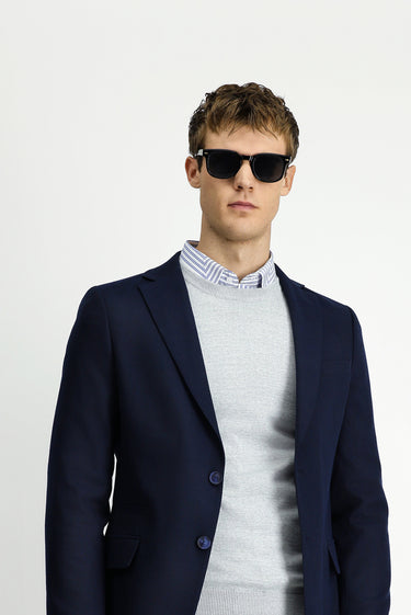 Koyu Lacivert Regular Fit Klasik Ceket