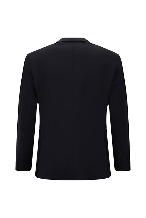 Koyu Lacivert Techno-Line 4 Drop Relaxed Fit Rahat Kesim Klasik Likralı Ceket