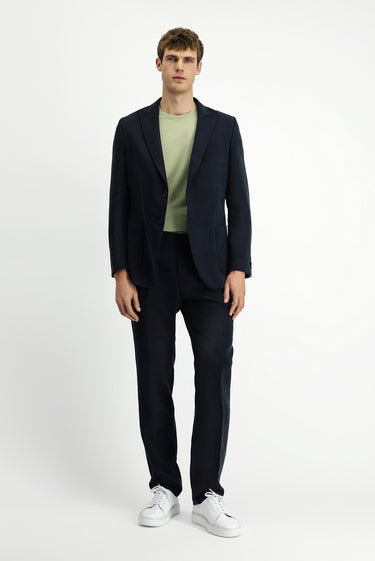 Siyah Regular Fit Modal Karışımlı Spor Ceket