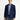 Koyu Lacivert Slim Fit Dar Kesim Klasik Ekose Ceket