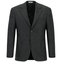 Koyu Antrasit 4 Drop Relaxed Fit Rahat Kesim Desenli Yünlü Ceket