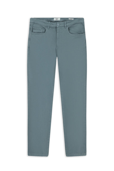 Dark Blue Slim Fit Stretch Canvas / Chino Trousers