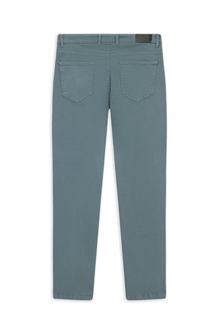 Koyu Mavi Slim Fit Dar Kesim Likralı Esnek Kanvas / Chino Pantolon