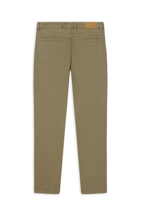 Medium Mink Slim Fit Skinny Stretch Canvas / Chino Trousers