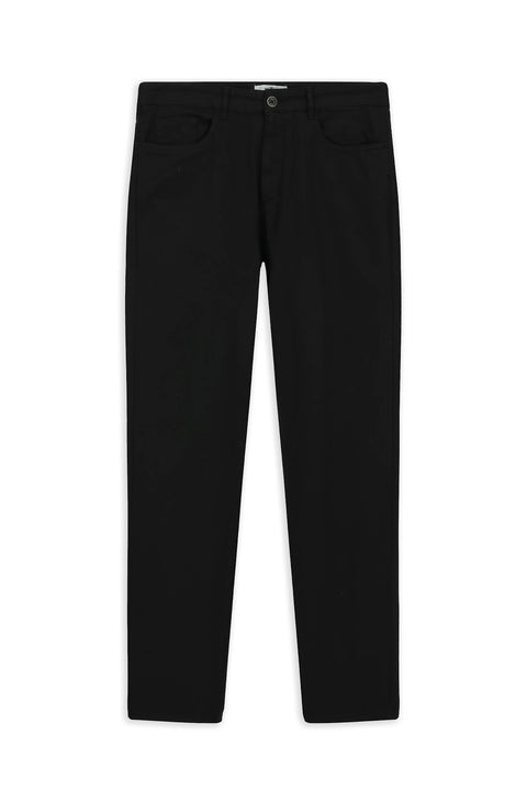 Black 7 Drop Slim Fit Stretch Canvas / Chino Trousers