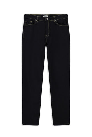 Koyu Lacivert 6 Drop Regular Fit Standart Kesim Likralı Esnek Denim Pantolon