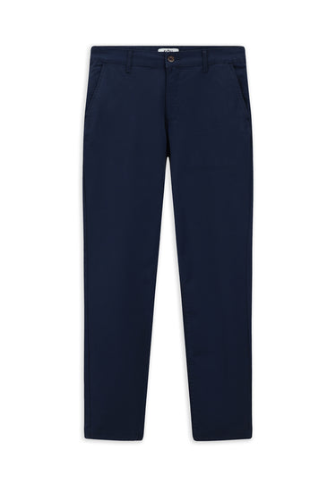 Koyu Lacivert Regular Fit Likralı Kanvas / Chino Pantolon