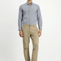 Orta Bej Regular Fit Likralı Kanvas / Chino Pantolon