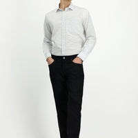 Siyah Regular Fit Likralı Kanvas / Chino Pantolon