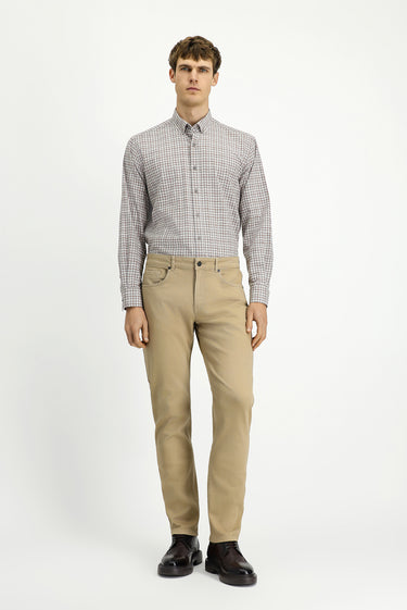 Açık Bej Regular Fit Likralı Kanvas / Chino Pantolon
