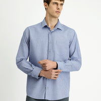 Blue Long Sleeve Regular Fit Patterned Cotton Lumberjack Shirt