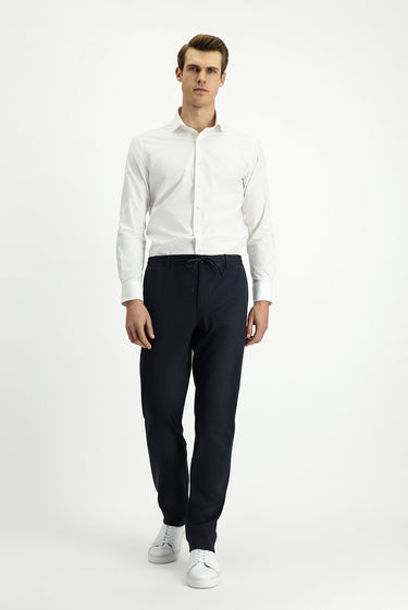 Beyaz Uzun Kol Slim Fit Dar Kesim Klasik Pamuklu Gömlek