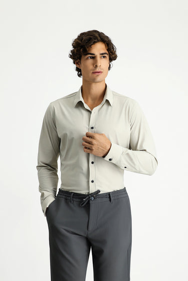 Taş Techno-Line Uzun Kol Slim Fit Dar Kesim Klasik Likralı Gömlek