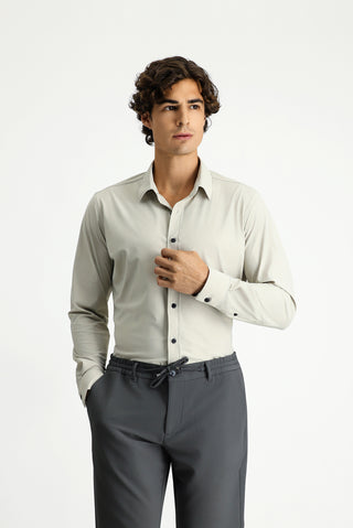Taş Techno-Line Uzun Kol Slim Fit Dar Kesim Klasik Likralı Gömlek