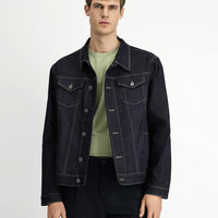 Koyu Lacivert Regular Fit Pamuklu Denim Mont