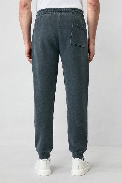 Orta Antrasit Desenli Pamuklu Sweatpant / Eşofman Altı