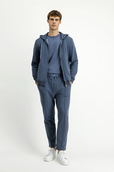 İndigo Melanj Pamuklu Sweatpant / Eşofman Altı