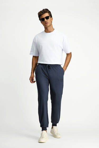 Koyu Füme Regular Fit Pamuklu Baskılı Sweatpant / Eşofman Altı