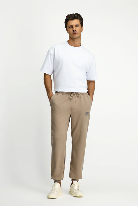 Orta Vizon Regular Fit Pamuklu Baskılı Sweatpant / Eşofman Altı