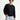 Siyah Bisiklet Yaka Regular Fit Desenli Pamuklu Sweatshirt