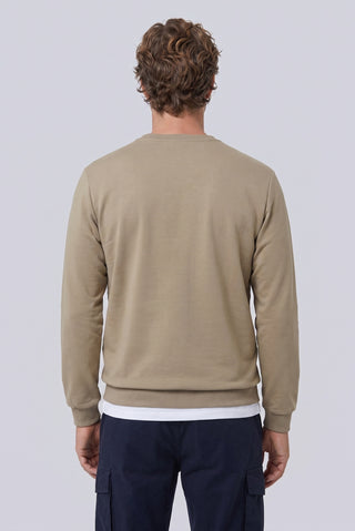 Orta Vizon Bisiklet Yaka Regular Fit Baskılı Pamuklu Sweatshirt