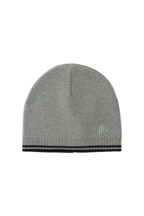 Medium Grey Plain Cotton Beanie